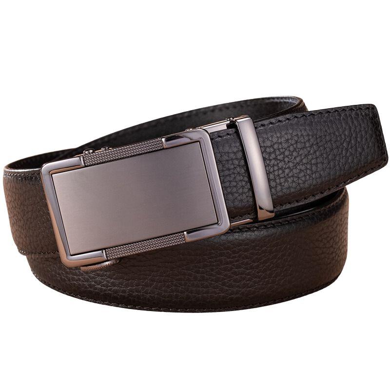 Ceinture de costume en cuir, boucle automatique, pour Homme, modèle Valentino