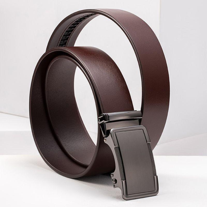 Ceinture de costume en cuir, boucle automatique, pour Homme, modèle Valentino