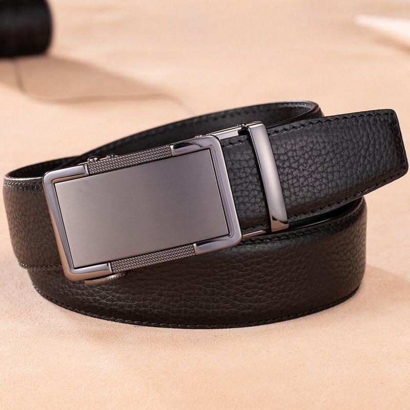 Ceinture de costume en cuir, boucle automatique, pour Homme, modèle Valentino