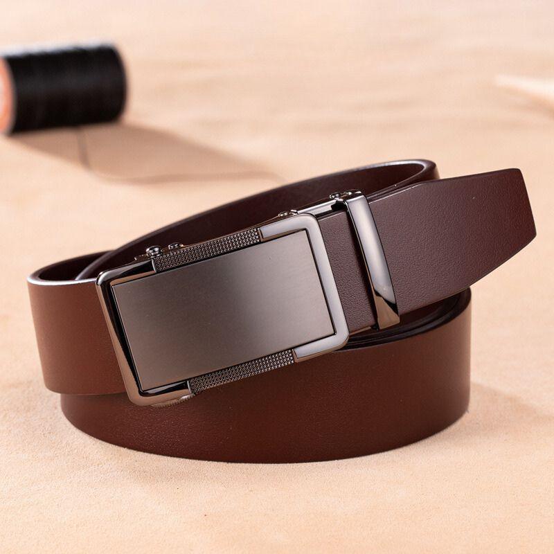 Ceinture de costume en cuir, boucle automatique, pour Homme, modèle Valentino