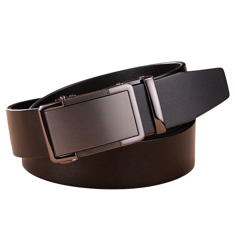 Ceinture de costume en cuir, boucle automatique, pour Homme, modèle Valentino