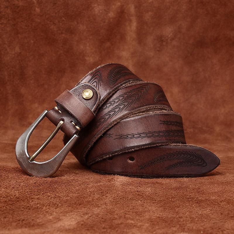 Ceinture en cuir pour femme, modèle Ananya